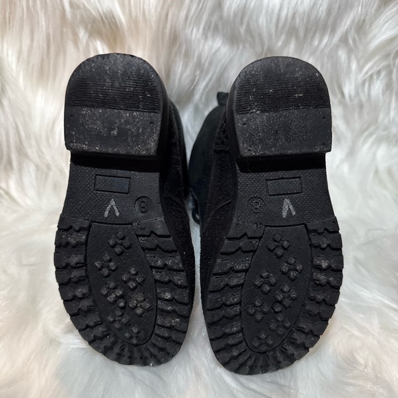 Rocawear Black Combat Moto Boots Lace-Up Design - Picture 6 of 8